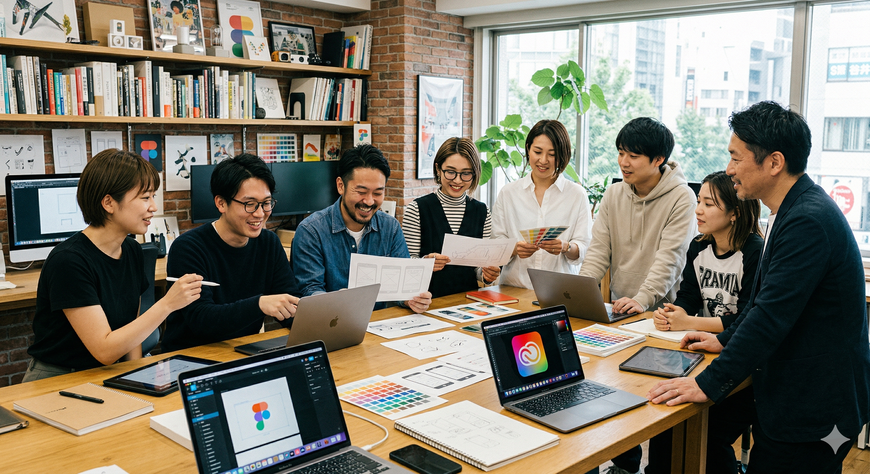 クリエイティブチームの打ち合わせ